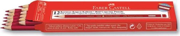 Faber-Castell Kırmızı Kopya Kalemi 12 Adet - Image 1