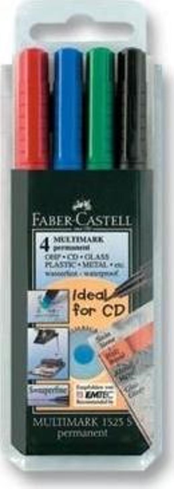 Faber-Castell 152304 Asetat Kalemi S 4 Renk (Cd Kalemi) - Image 1