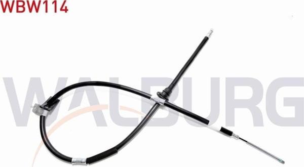 Walburg Hyundaı Accent I (X-3) El Fren Teli Arka Sol Kampanalı 59760-22100|59760-25000|59760-22110 - Image 1