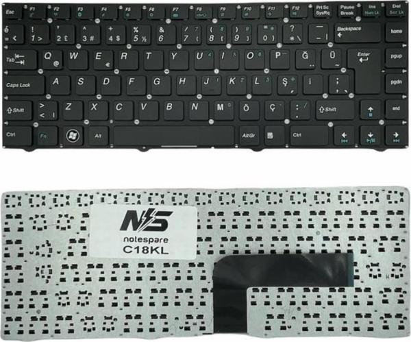Notespare Casper B14Y, B14X, CBA, A24 Uyumlu Notebook Klavye Siyah TR - Image 1