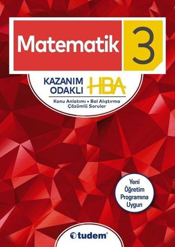 3.Sınıf Matematik Kazanım Odaklı Hepsi Bir Arada-Yeni Öğretim Programına Uygun - Tudem Yayınları - Ders Kitapları - Image 1