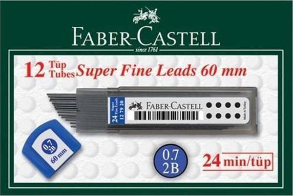 Faber-Castell Min Super Fine 2B 0.7 Kalem Ucu 12 Adet 60MM - Image 1