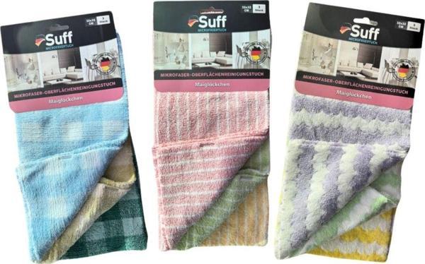 Suff Müge (Vadi Zambağı) 3'Lü Mikrofiber Yüzey Temizleme Bezi(32 X 32 Cm) - Image 1