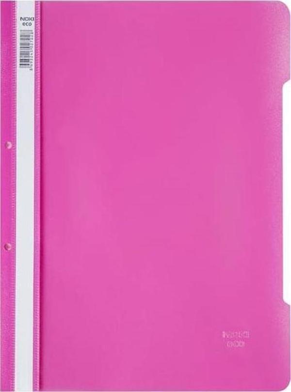 Noki Telli Dosya Plastik A4 50 li Paket Tüm Renkler Pembe - Image 1