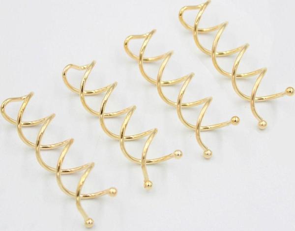 4'Lü Spin Saç ŞEkillendirici Gold Renk Gizli Saç Saç Topuz Tokası - Image 1