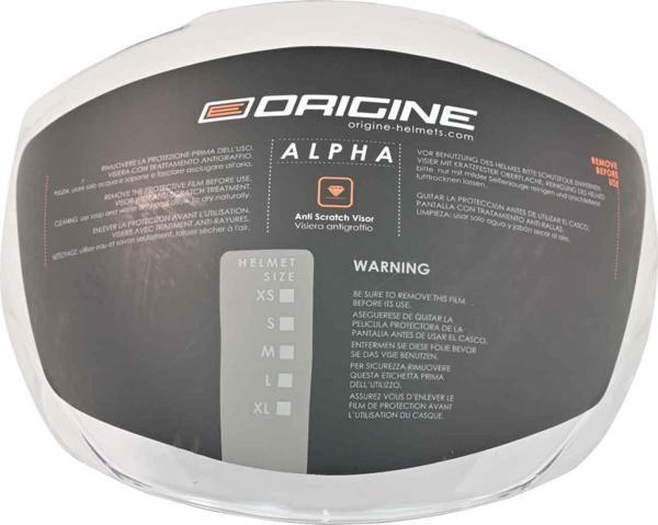 Origine Alpha Kask Camı - Vizör - Şeffaf - Image 1