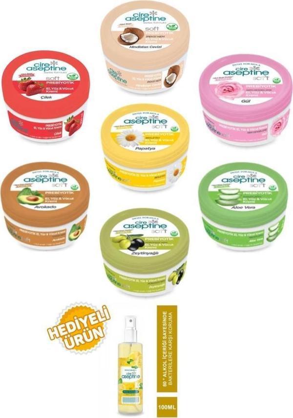 Cire Aseptine 30 Ml Karma Krem 7 Çeşit+100Ml Kolonya Hediyeli - Image 1