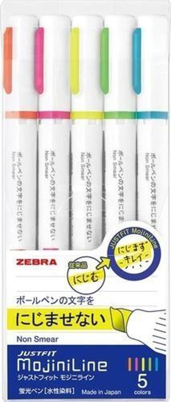 Zebra Justfit Fosforlu Kalem 5'li - Image 1