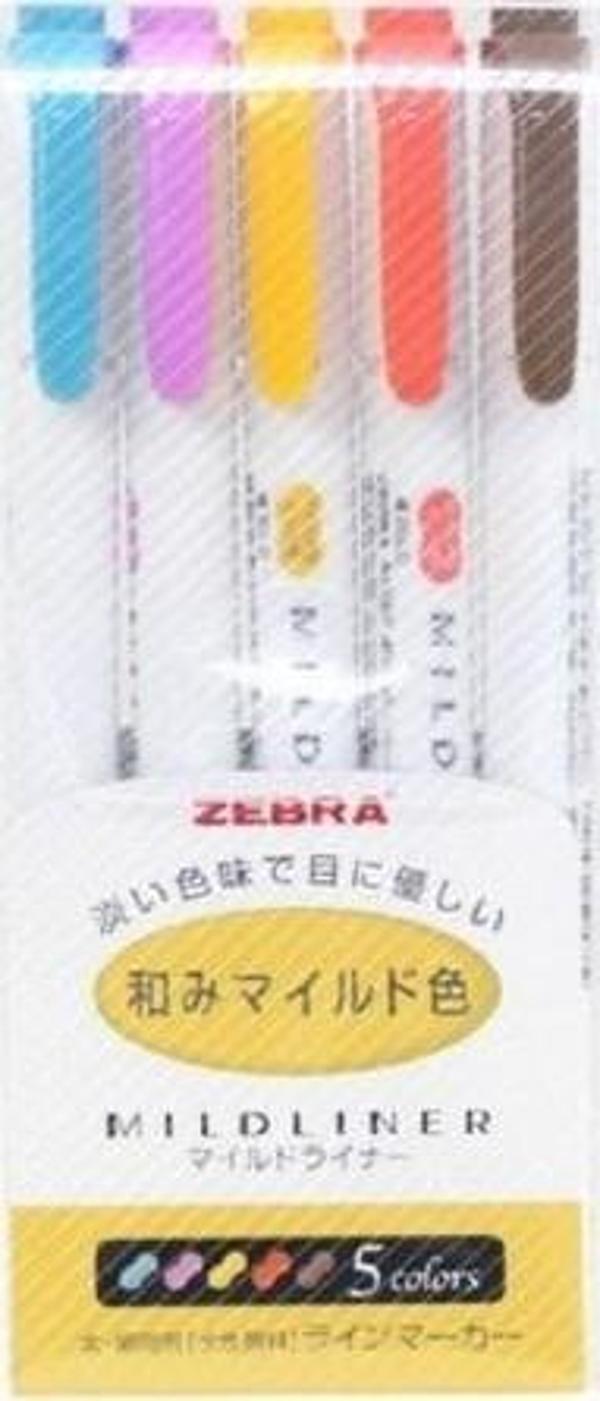 Zebra Midliner Fosforlu Kalem 5C-RC 5Li Set - Image 1