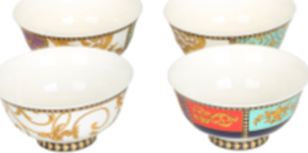 Lucky Art Valencıa Bone 4Lu Kase Setı 12Cm - Image 1