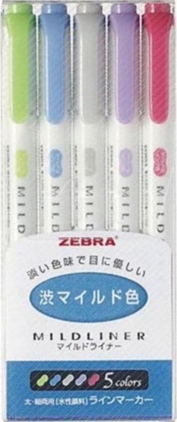 Zebra Mildliner Fosforlu Kalem Seti 5-NC - Image 1