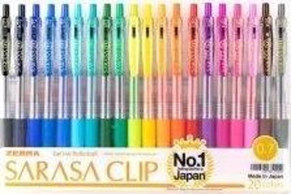 Zebra Sarasa Clip 0,7mm 20'li Roller Kalem SRC-07-20C - Image 1