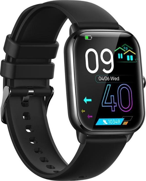 Shaza Sesli Görüşme Ip67 Nabız Ölçer 1.85 İnç Full Ekran Siyah Akıllı Saat Sa8002/Gr - Image 1
