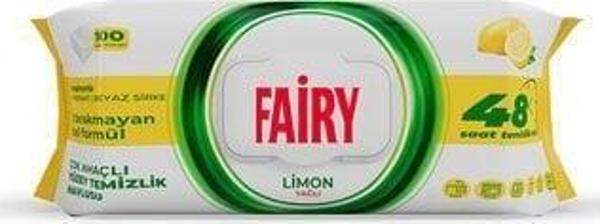 FAIRY YUZEY TEMEMİZLİK MENDILI 100'LU LIMON YAGLI - Image 1