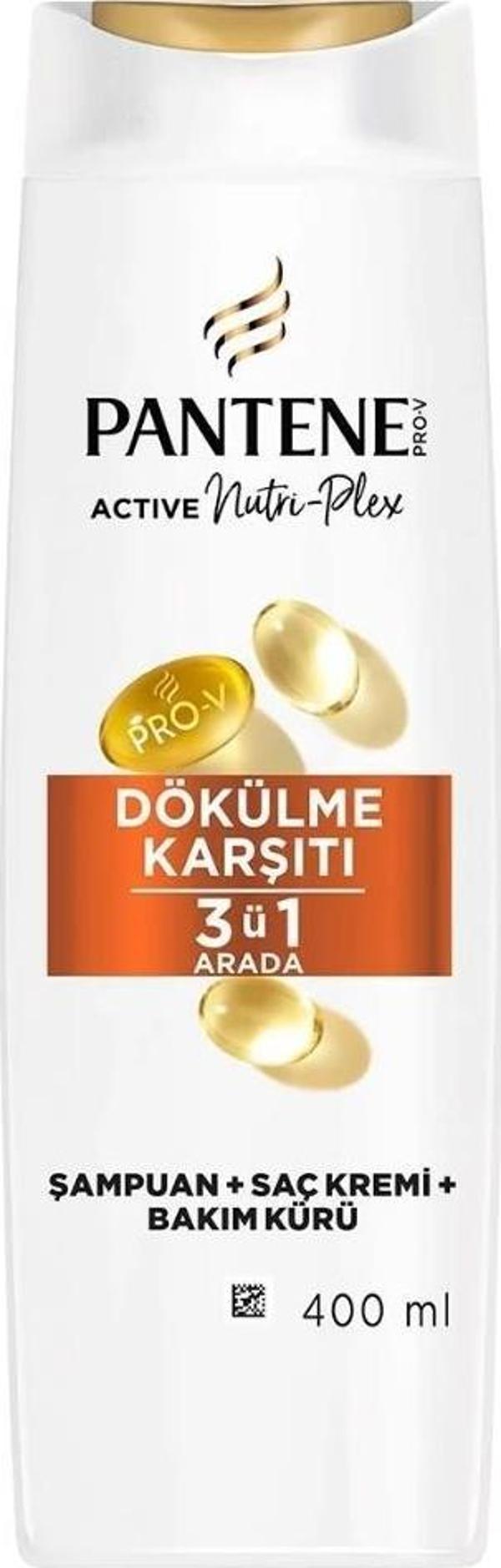 Pantene Şampuan Saç Dökülmelerine Karşı 3'ü Bir Arada 400 Ml - Image 1