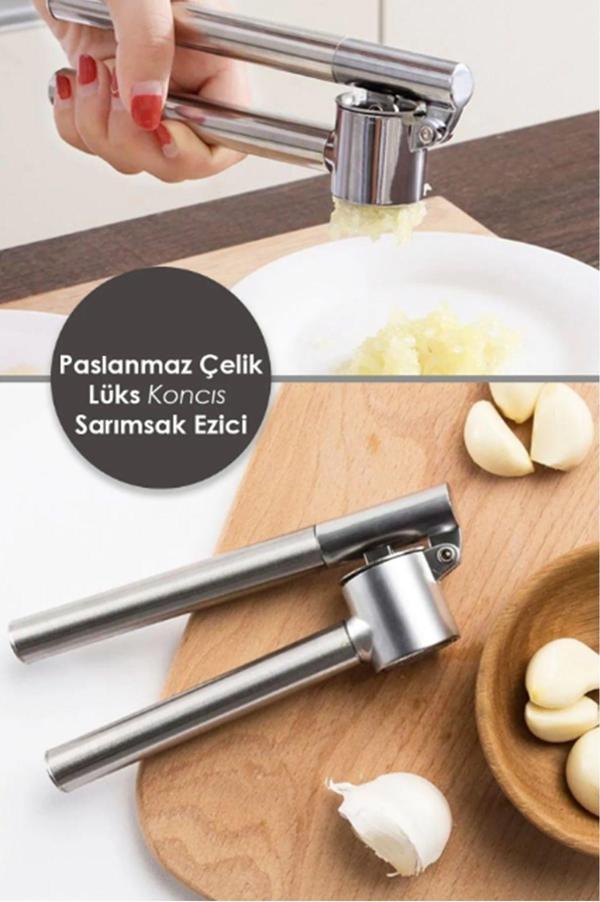 Tafce Paslanmaz Çelik Hazneli Sarımsak Ezici - Image 1