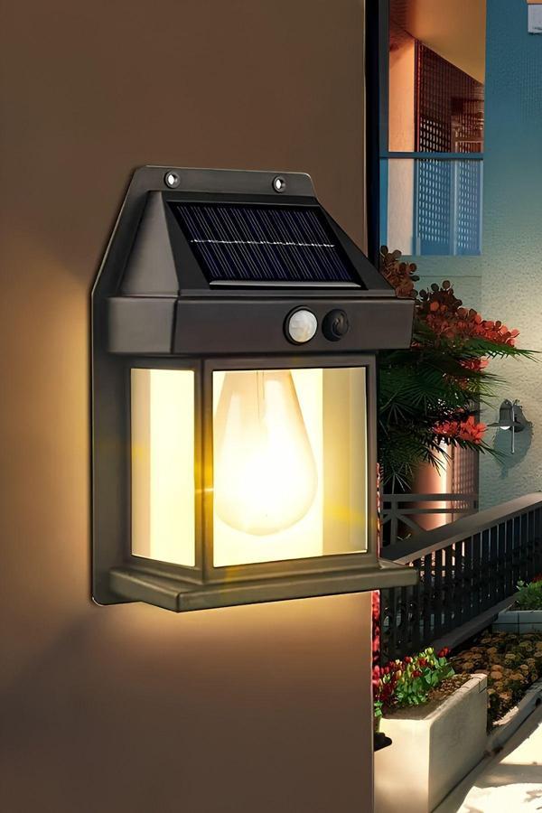 Tafce 2025 Model Yeni Suya Dayanıklı Hareket Sensörlü Güneş Enerjili Solar Led Dış Mekan Bahçe Lambası - Image 1