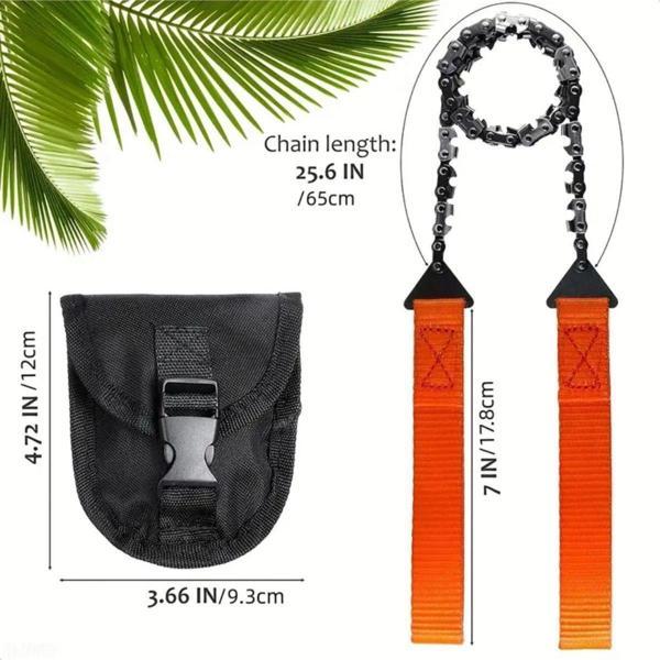 Tafce Premium Kalite Taşınabilir Zincirli Kamp Testeresi 103Cm + Taşıma Çantası - Image 1
