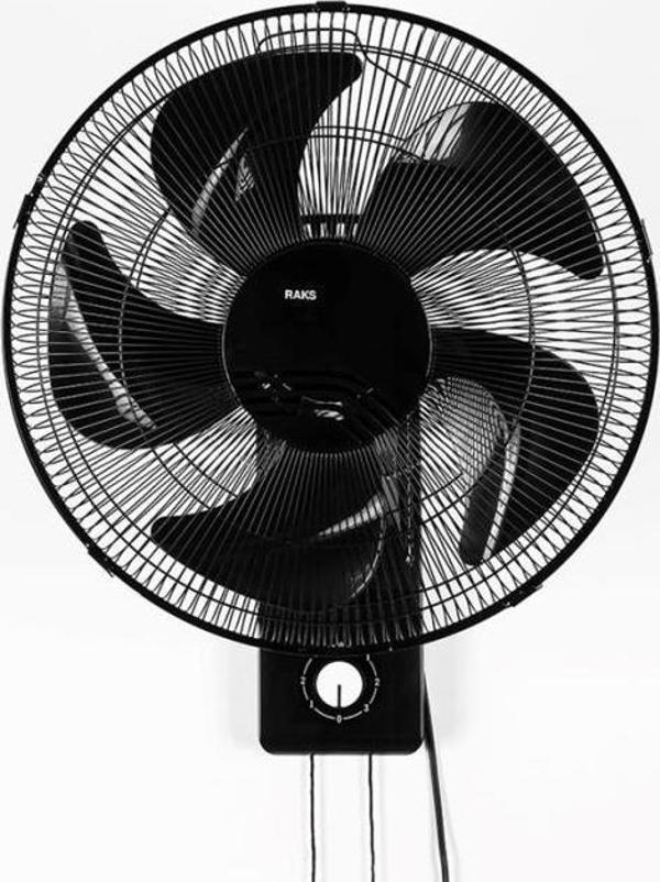 Raks WF 16 Mx Duvar Vantilatörü Siyah 40 Cm 5 Kanat Pervaneli - Image 1