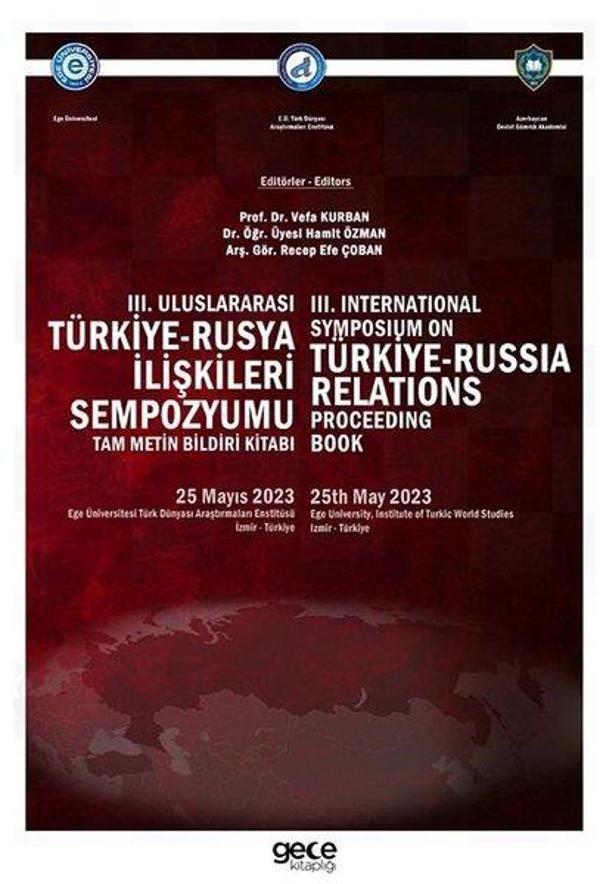 3. Uluslararası Türkiye - Rusya İlişkileri Sempozyumu-3. International Symposıum On Türkiye-Russia R - Gece Kitaplığı - Image 1