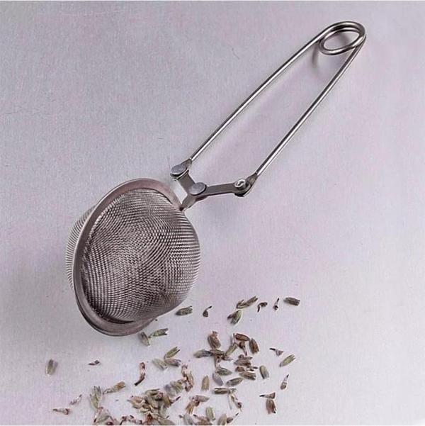 Paslanmaz Metal Maşalı Bitki Çay Süzgeci Süzgeç Küçük - Image 1