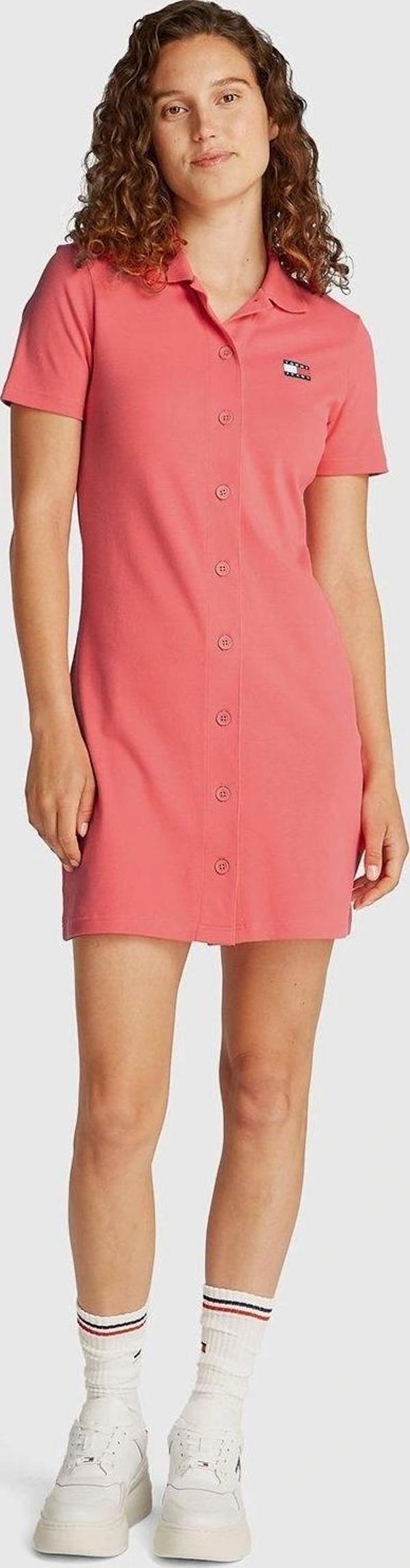 Tommy Jeans  Kadın Pembe Elbise - Image 1
