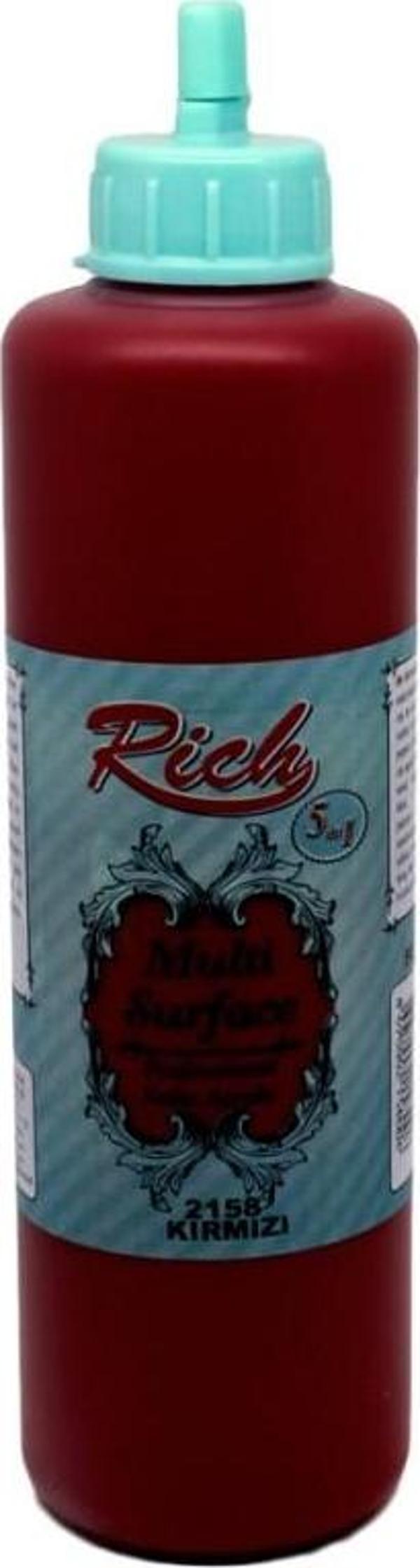 Rich Multi Surface Akrilik Boya 500cc 2158 Kırmızı - Image 1