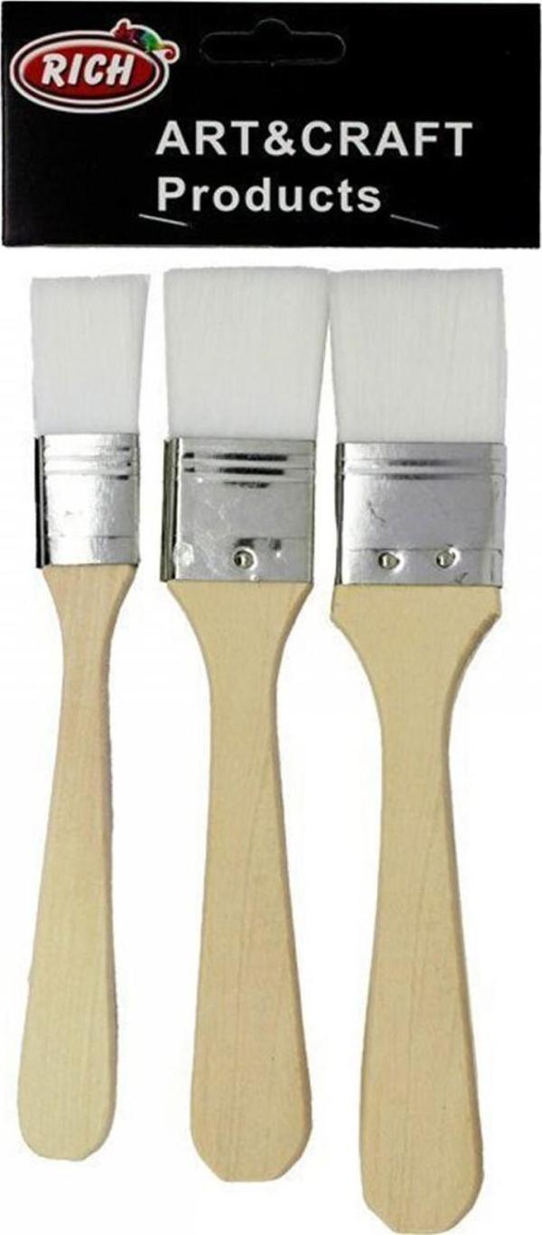 Rich Zemin Fırça Seti 3 Lü rich-zemin-firca-set-3 Beyaz Kıl Fırça - Image 1