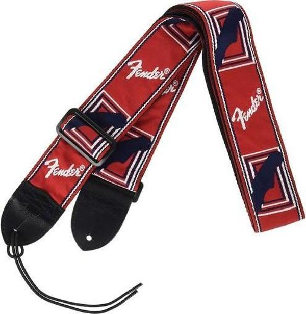 FENDER 2" MONOGRAMMED STRAP RED/WHT/BLU - Image 1