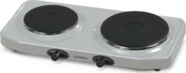 Luxell Lx-7021 Hotplate Emaye Çiftli Elektrikli Ocak Gri - Image 1