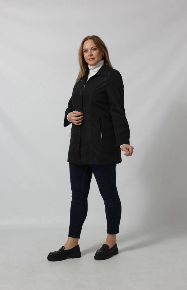 1616 FERMUARLI CEP DETAYLI KAPUŞONLU BONDİT CEKET - Image 1