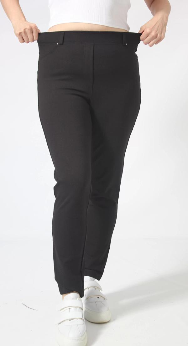 TYT001 PUNTOROMA TOPARLAYICI FULL ESNEK BÜYÜK BEDEN SİYAH SİHİRLİ TAYT PANTOLON - Image 1