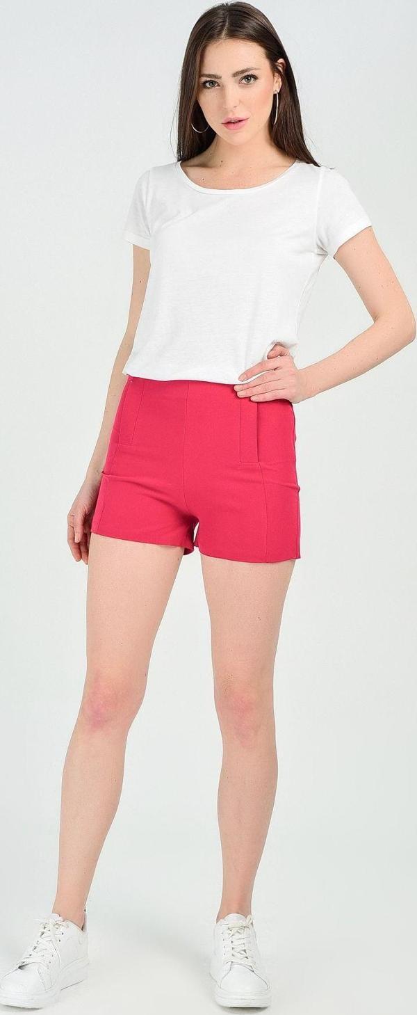 Sense Sus Cepli Atlas Krep Sort | Şrt14056 Fuşya - Image 1