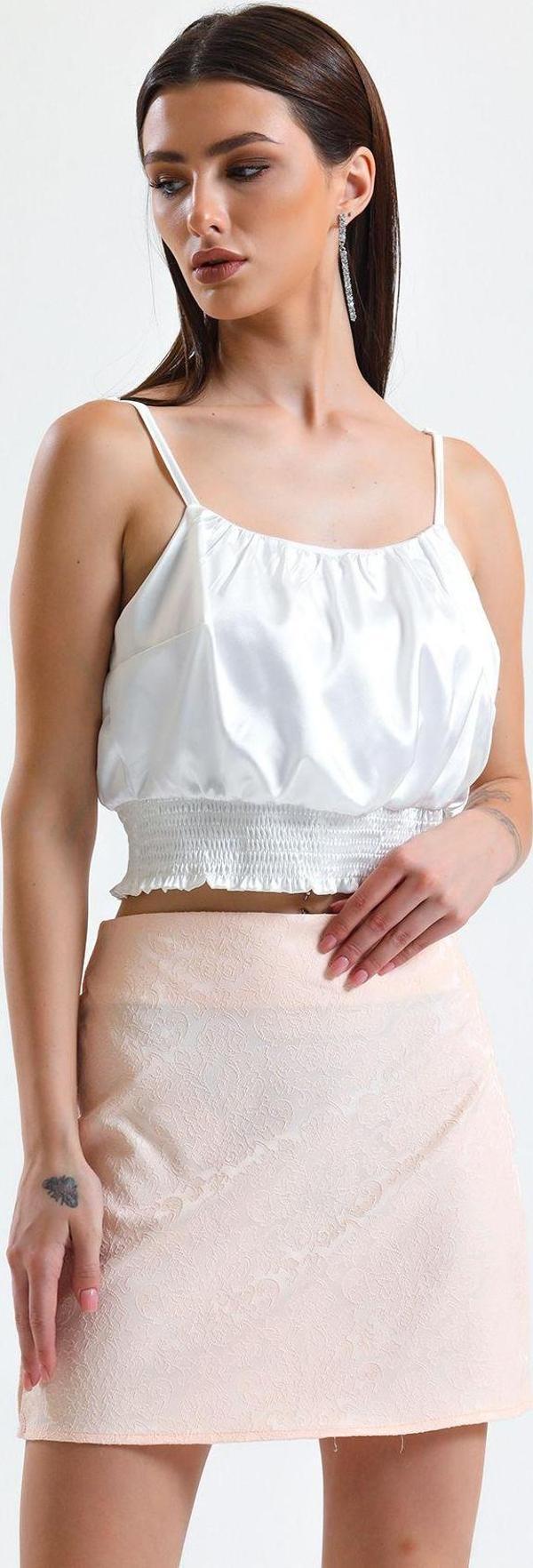 Sense Jakarli Mini Etek_Etk32609 Pudra - Image 1