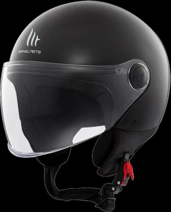 Kask Mt Helmets Street S A6 Mat Siyah Çenesiz - Image 1