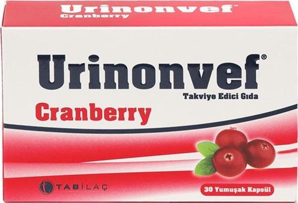 Urinonvef Cranberry 30 Yumuşak Kapsül - Image 1