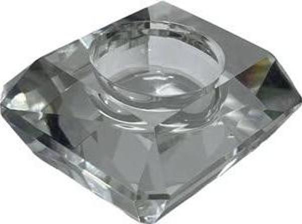 Faset Kesim Kristal Cam Tealight Mumluk 6,7x7,7cm (1 Adet) - Image 1