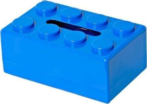 Lego Tipi Yapı Taşı Mendil Kutusu 20x13x8 cm (Mavi) - Image 1