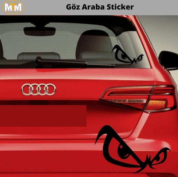 Göz Araba Oto Sticker 15 CM - Image 1