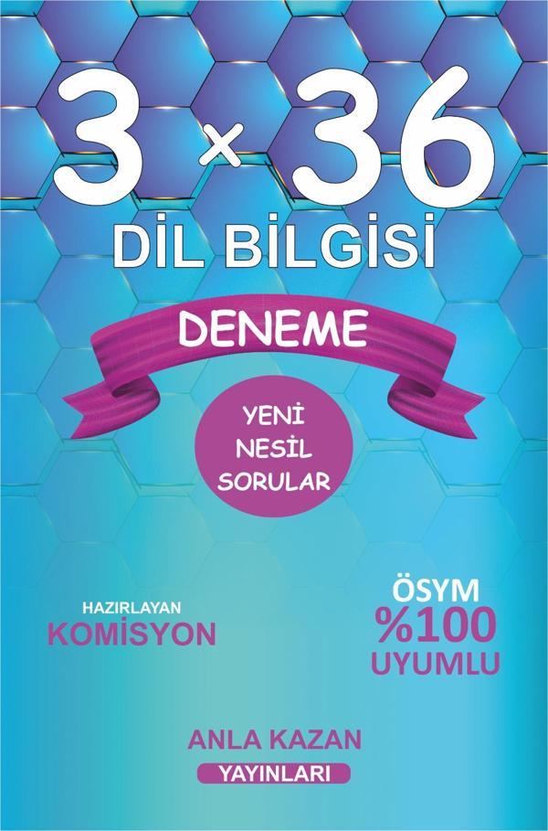 Anla Kazan Yayınları Tüm Sınavlar İçin 3X36 Dil Bilgisi Deneme - Anla Kazan Yayınları - Image 1