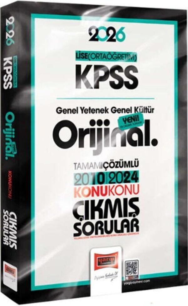 Yargı Yayınları 2026 KPSS Lise Ortaöğretim GK GY Orijinal 2010 2024 Konu Konu Çıkmış Sorular - Yargı Yayınları - Image 1