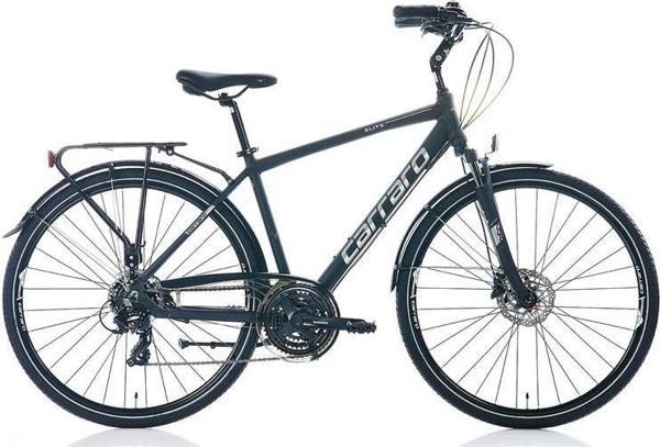 CARRARO ELITE 706 ERKEK ŞEHİR BİSİKLETİ 480H HD 28 JANT 21 VİTES MAT SİYAH GRİ KROM - Image 1