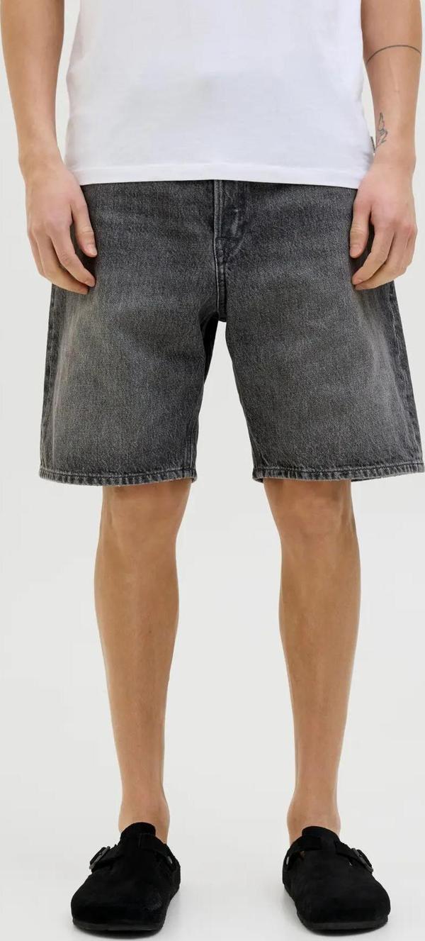 Jack & Jones Erkek Jjıtony Rahat Kesim Jean Şort 12269533 Siyah - Image 1
