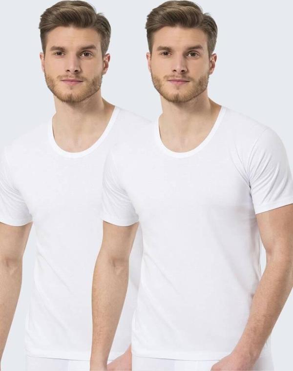 Türen Erkek 2li Penye Bisiklet Yaka(açık) Fanila - Image 1