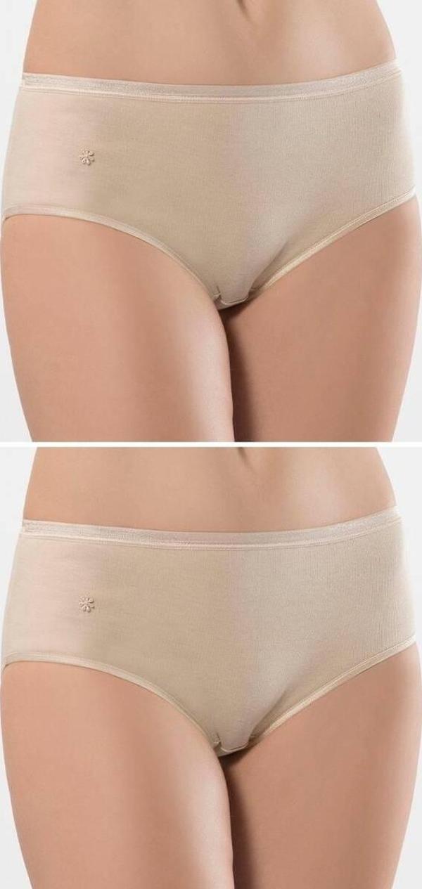 Türen Kadın Ribanalı Dikişsiz 2li Pamuklu Bikini Külot - Image 1