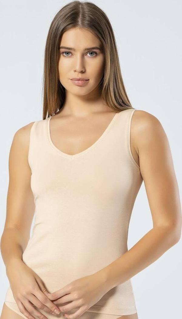 Türen Kadın Askılı V Yaka Likralı Pamuklu Atlet - Image 1