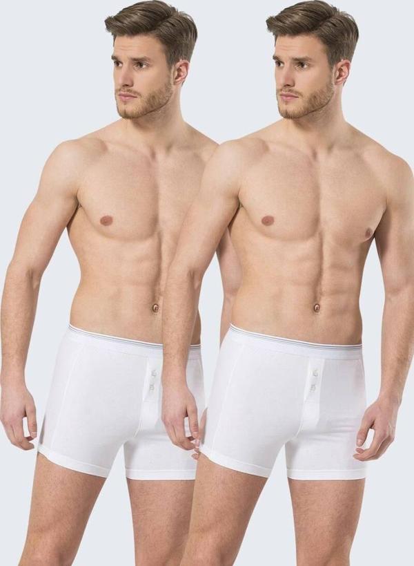 Türen Erkek Likralı Düğmeli Boxer (2li Paket) - Image 1