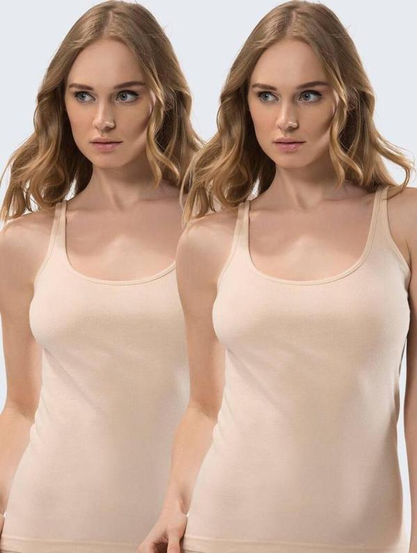 Türen Kadın U Yaka Askılı 2’li Kaşkorse Atlet - Image 1