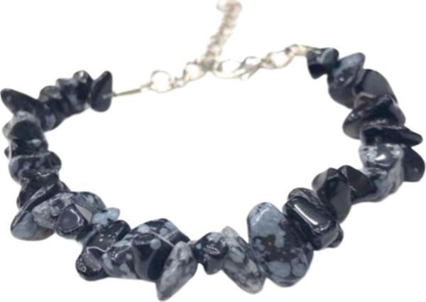 Sertifikalı Obsidyen Taşı Doğal Taş Bileklik - Image 1