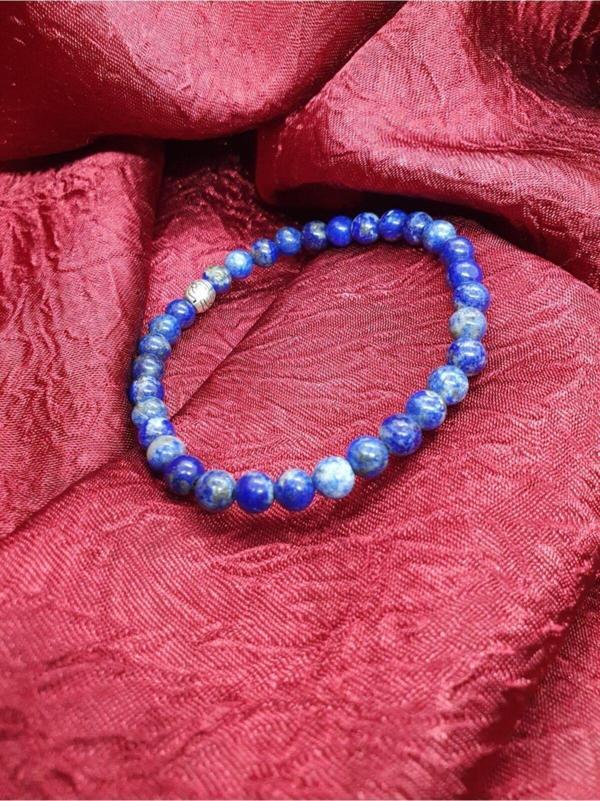 Sertifikalı Lapis Lazuli Bileklik 6mm - Image 1